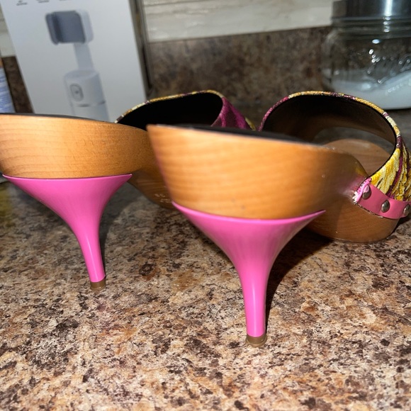 VERSACE PALAZZO BAROQUE SLIP ON HEELS - Picture 2 of 8